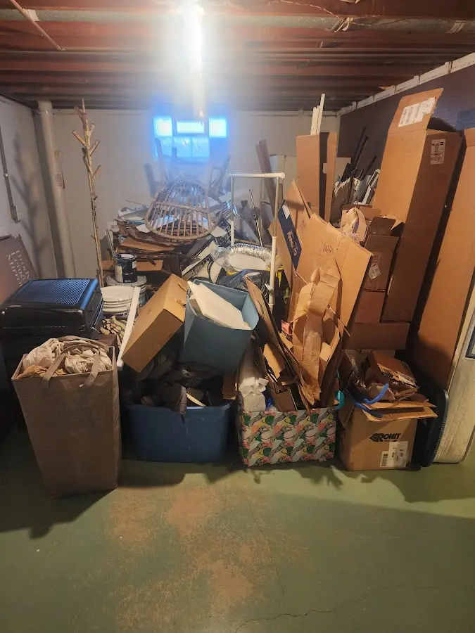 Roll-off dumpster container at job site for Yard Waste Dumpster Rental in Eagle Point